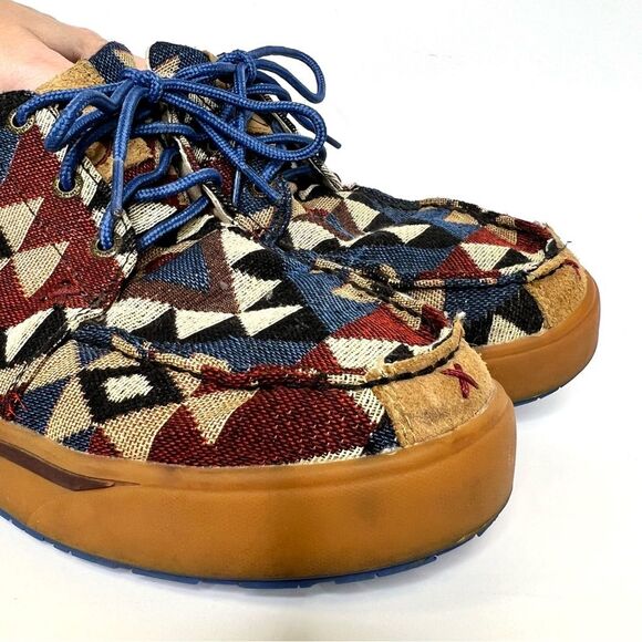 Twisted X Hooey Loper Casual Laced Shoes Western Graphic Canvas Men’s 10.5 - Picture 7 of 13